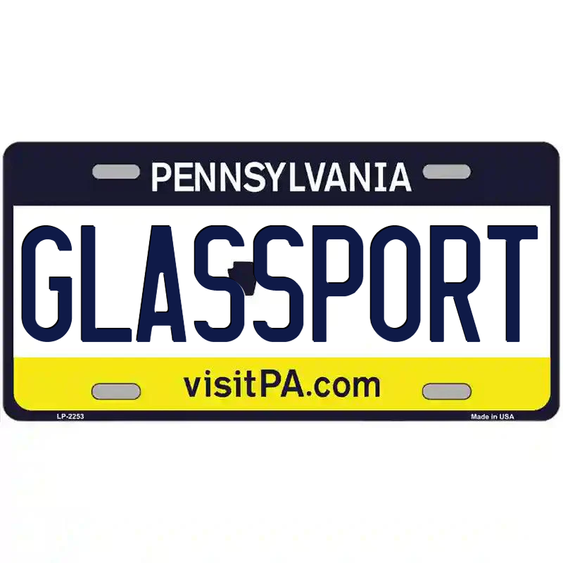 Glassport Pennsylvania Metal Sign