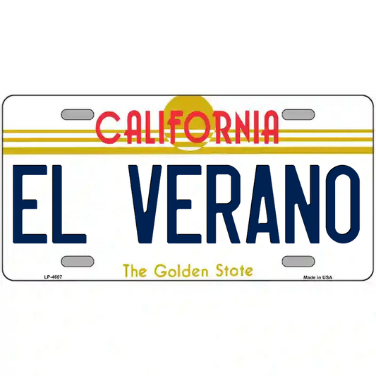 El Verano California Metal Sign