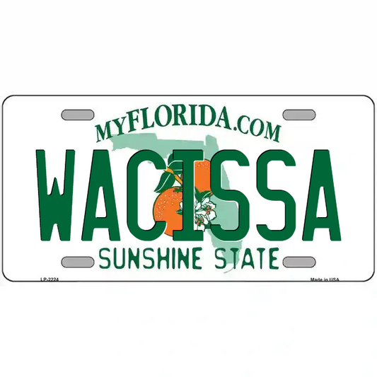 Wacissa Florida Metal Sign