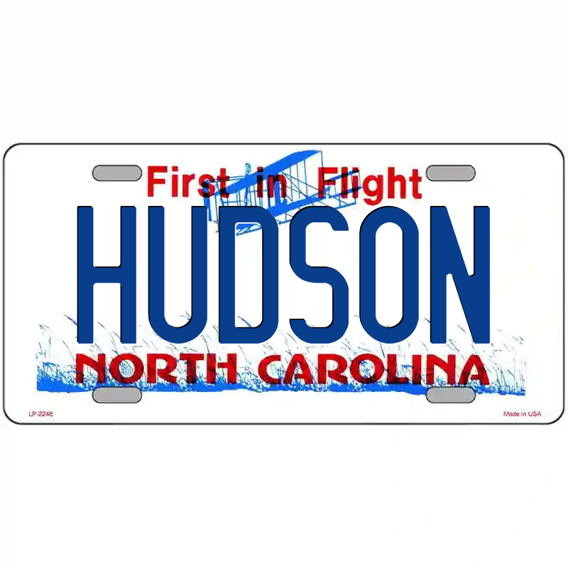 Hudson North Carolina Metal Sign