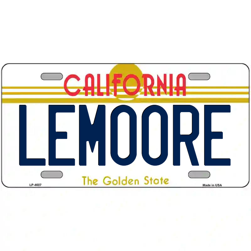 Lemoore California Metal Sign
