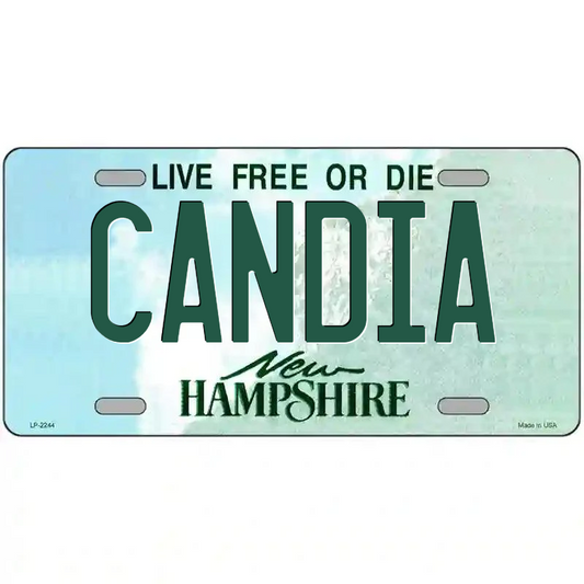 Candia New Hampshire Metal Sign
