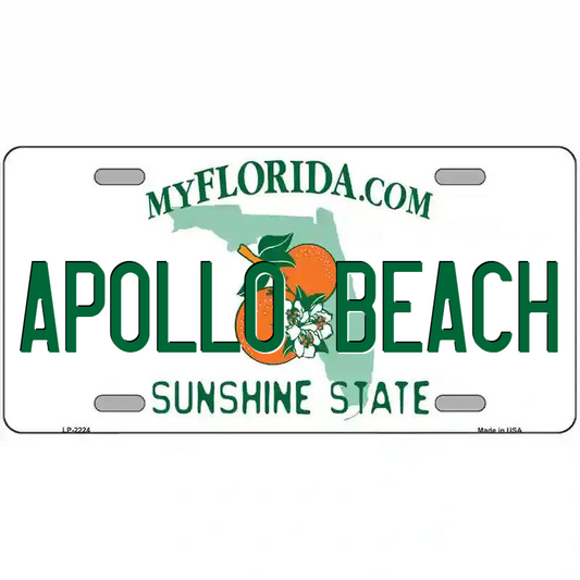 Apollo Beach Florida Metal Sign