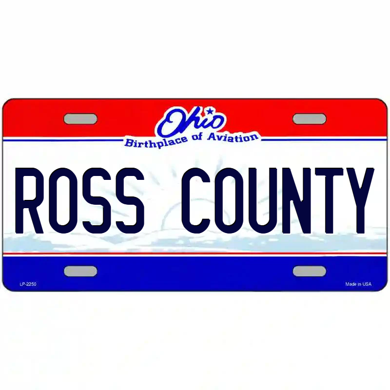 Ross County Ohio Metal Sign