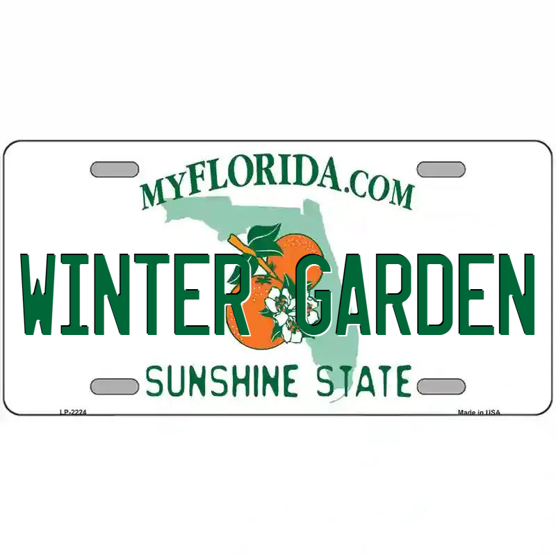 Winter Garden Florida Metal Sign