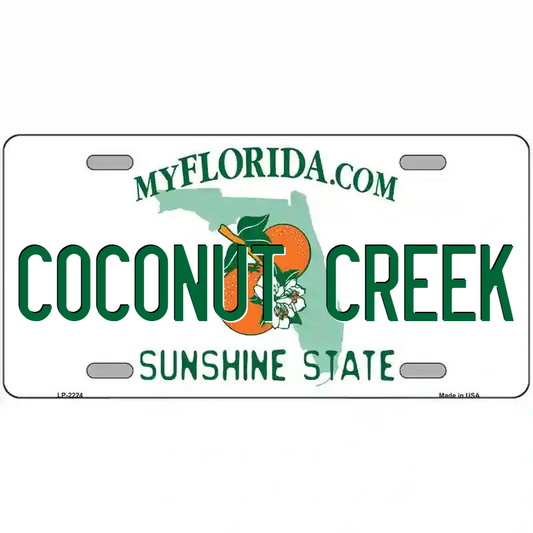 Coconut Creek Florida Metal Sign