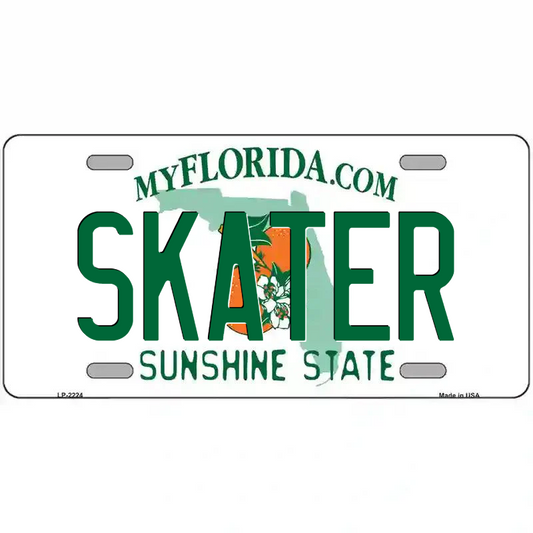 Skater Florida Metal Sign