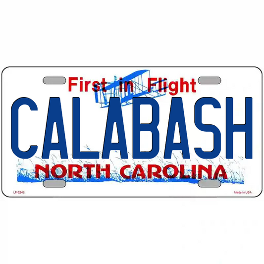Calabash North Caroilna Metal Sign