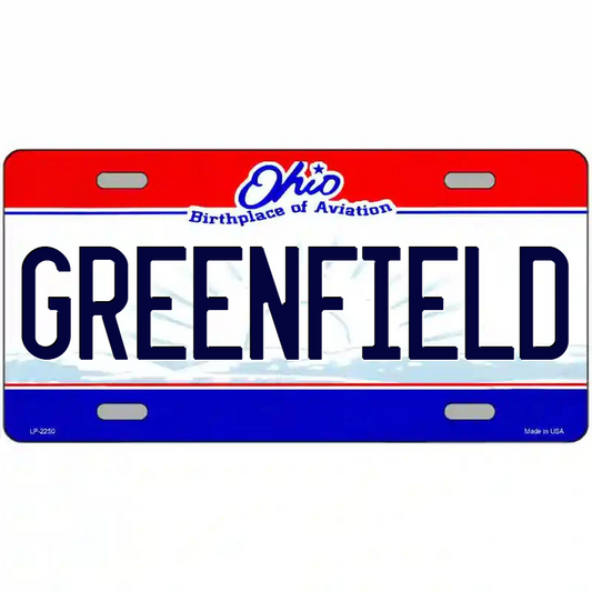 Greenfield Ohio Metal Sign