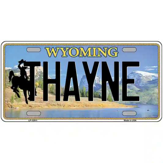 Thayne Wyoming Metal Sign