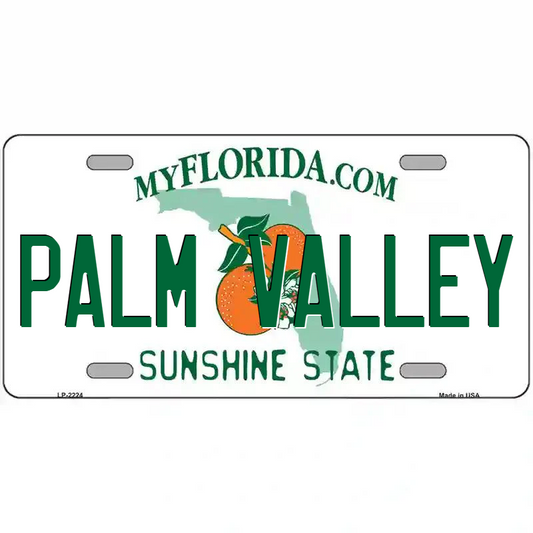 Palm Valley Florida Metal Sign