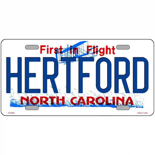 Hertford North Carolina Metal Sign