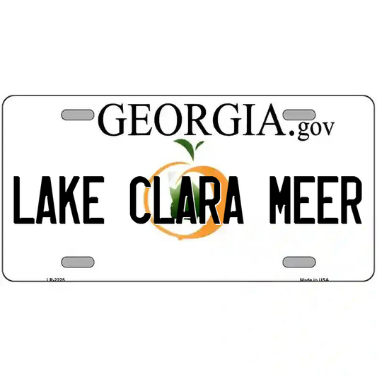 Lake Clara Meer Georgia Metal Sign