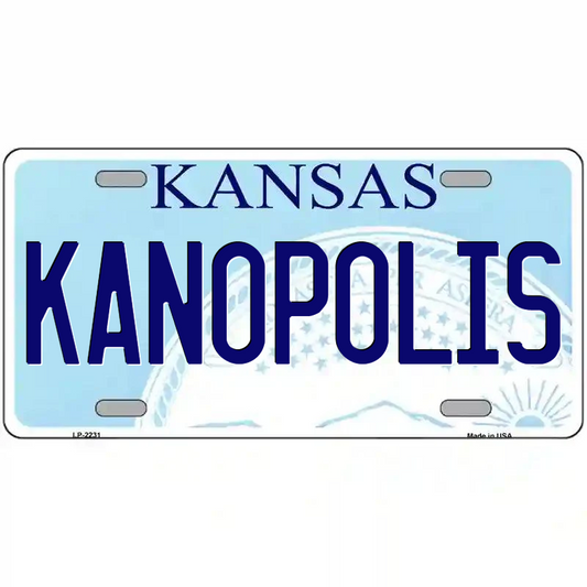 Kanopolis Kansas Metal Sign