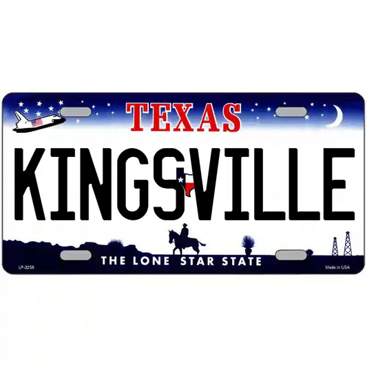 Kingsville Texas Metal Sign