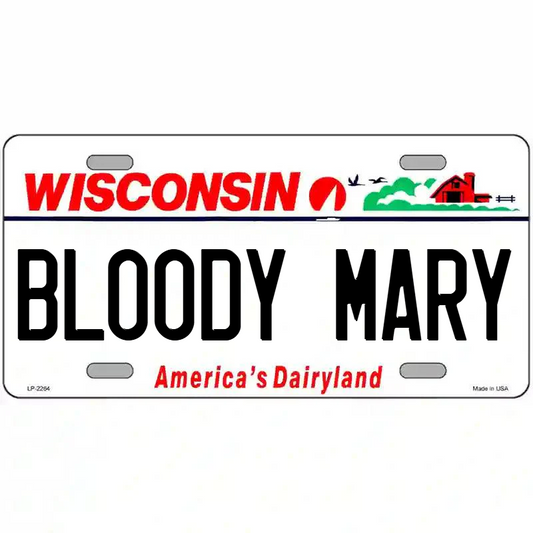 Bloody Mary Wisconsin Metal Sign