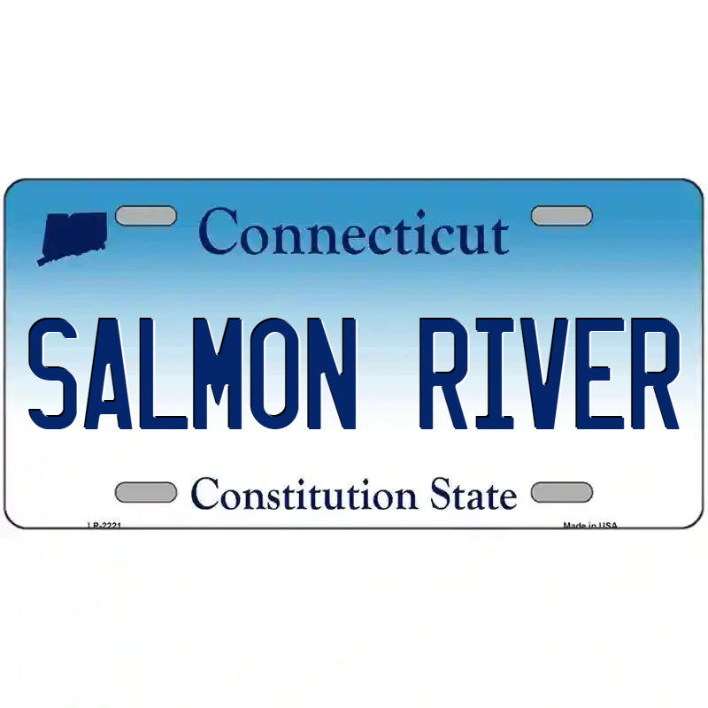 Salmon River Connecticut Metal Sign