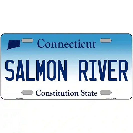 Salmon River Connecticut Metal Sign
