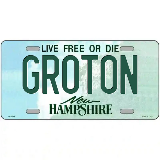 Groton New Hampshire Metal Sign