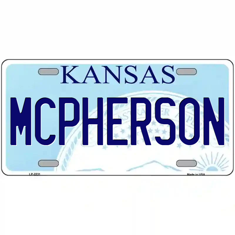 McPherson Kansas Metal Sign