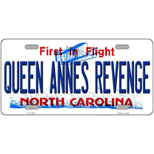 Queen Anne's Revenge North Carolina Metal Sign