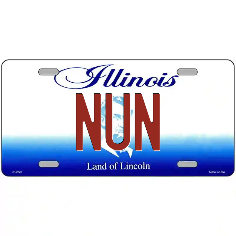 Nun Illinois Metal Sign