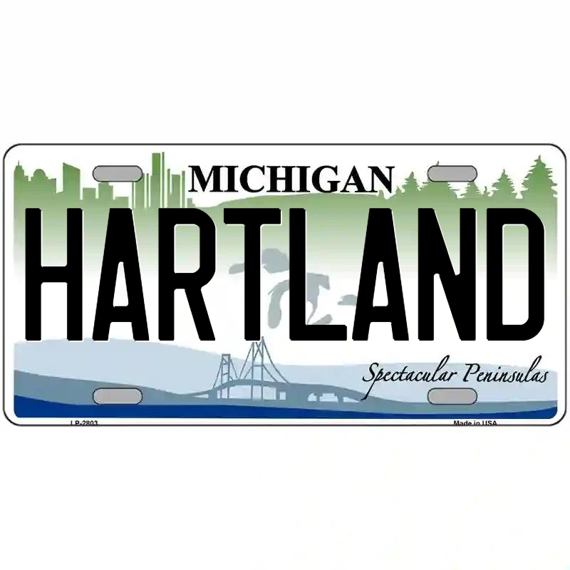 Hartland Michigan Metal Sign