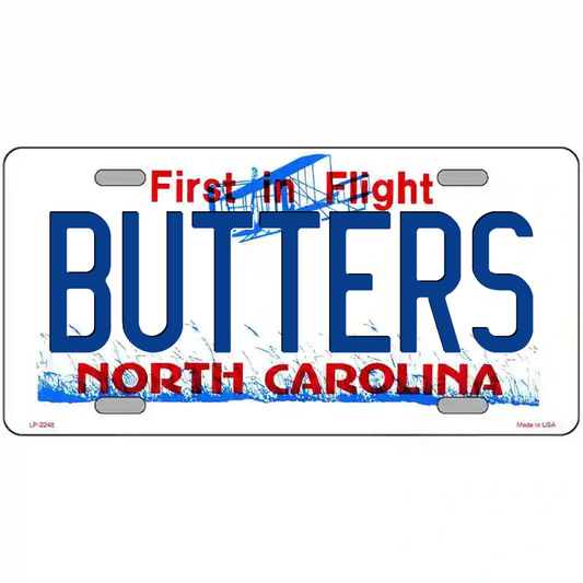 Butters North Carolina Metal Sign