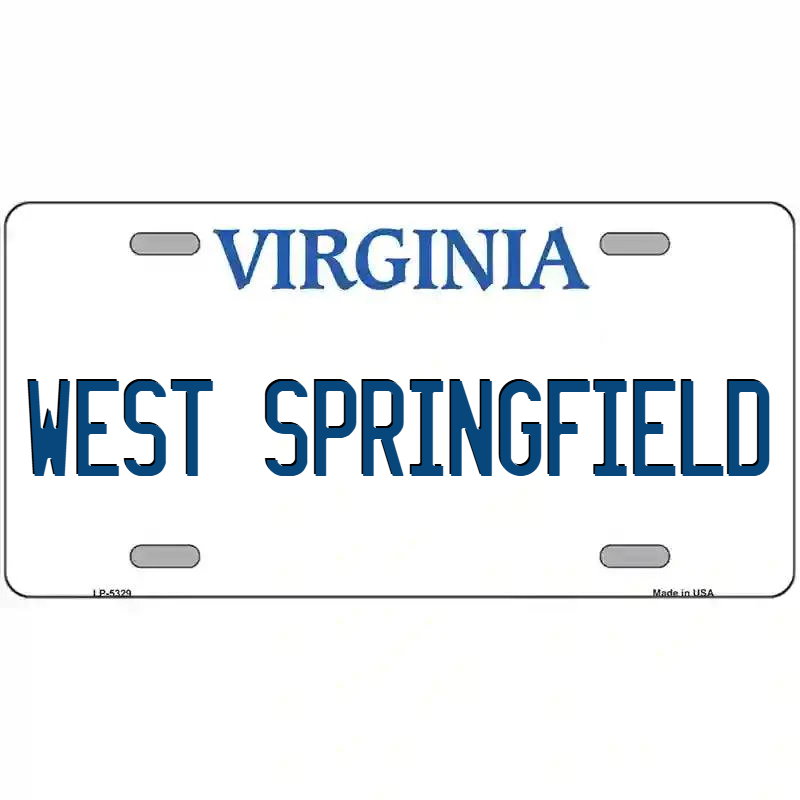 West Springfield Virginia Metal Sign