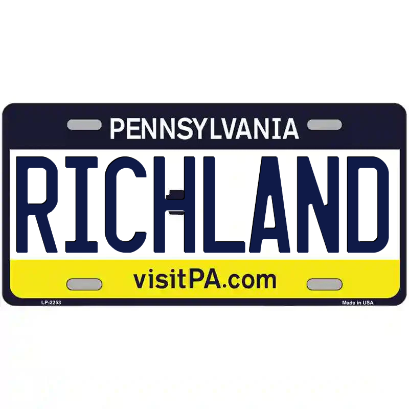 Richland Pennsylvania Metal Sign