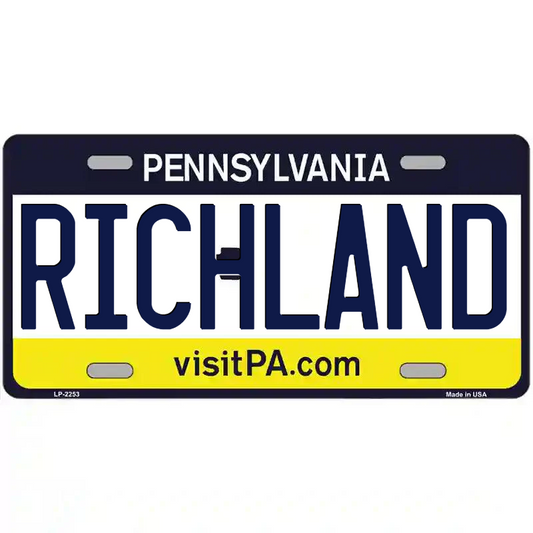 Richland Pennsylvania Metal Sign