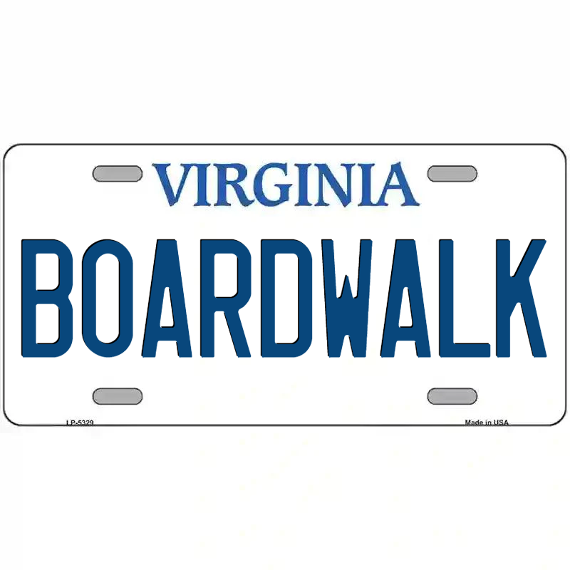 Boardwalk Virginia Metal Sign