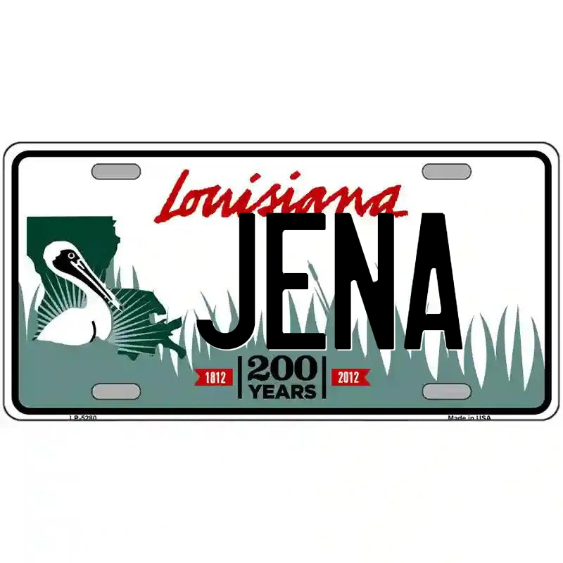 Jena Louisiana Metal Sign