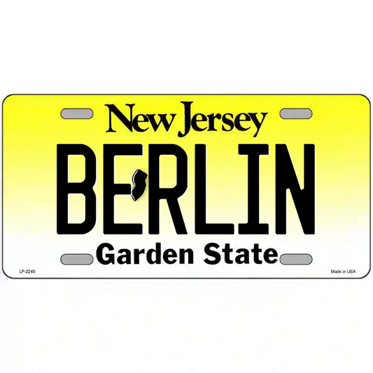 Berlin New Jersey Metal Sign