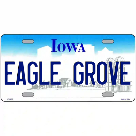 Eagle Grove Iowa Metal Sign