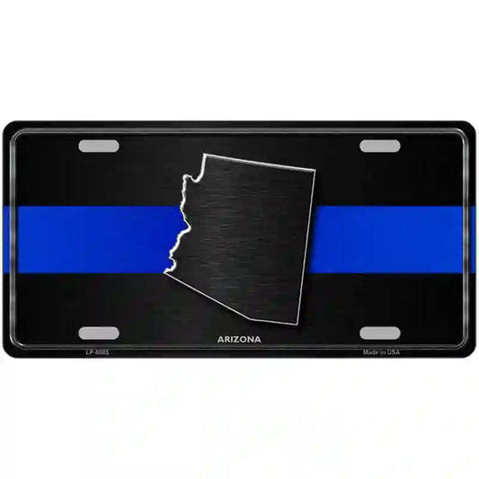Arizona Thin Blue Line Metal Sign
