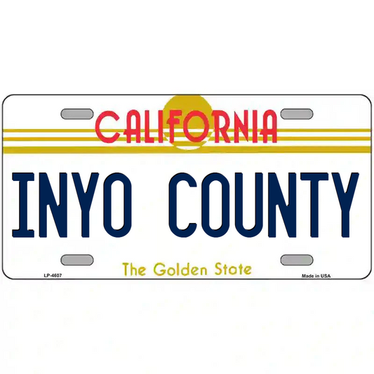 Inyo County California Metal Sign