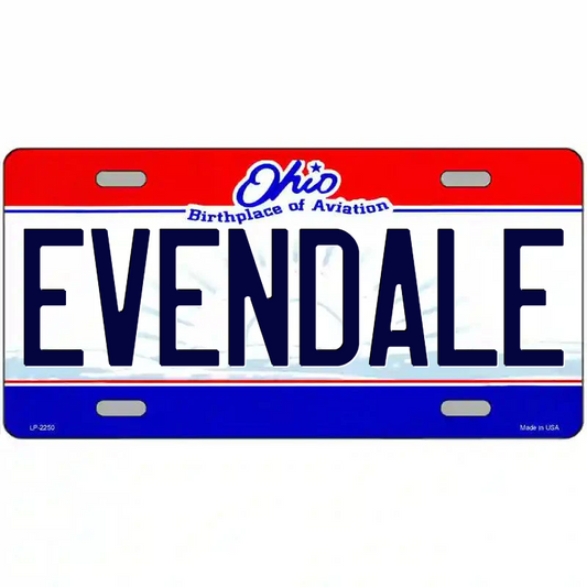 Evendale Ohio Metal Sign