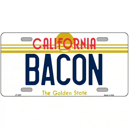 Bacon California Metal Sign