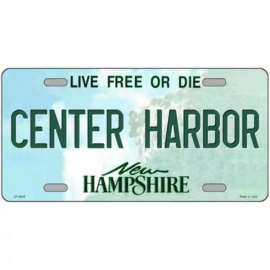 Center Harbor New Hampshire Metal Sign
