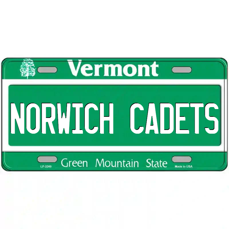 Norwich Cadets Vermont Metal Sign