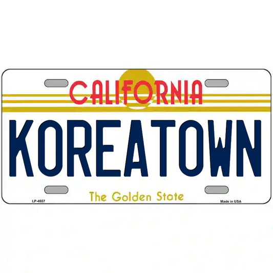 Koreatown California Metal Sign