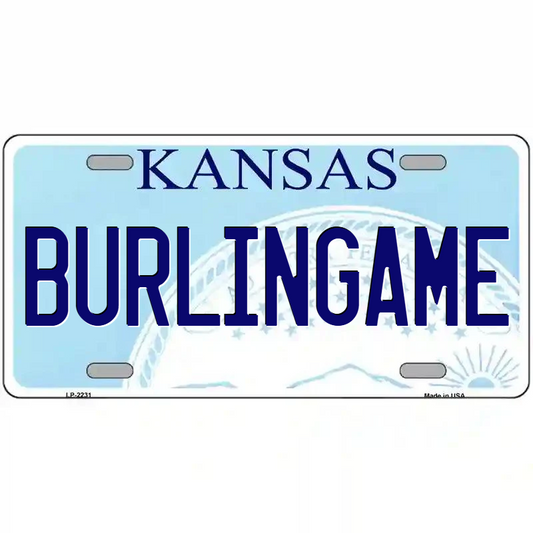 Burlingame Kansas Metal Sign