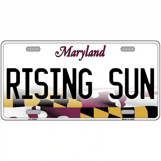 Rising Sun Maryland Metal Sign