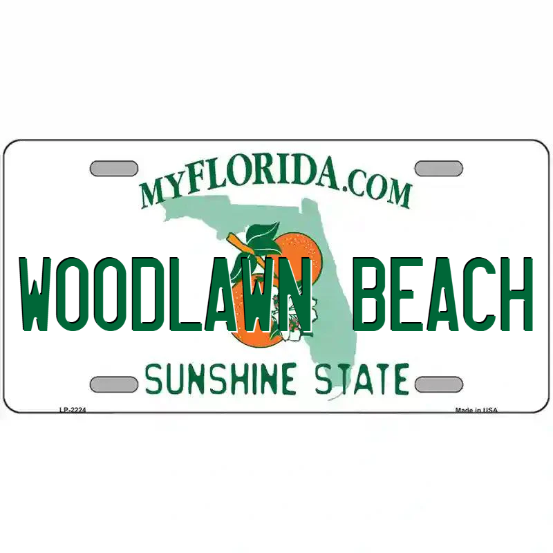 Woodlawn Beach Florida Metal Sign