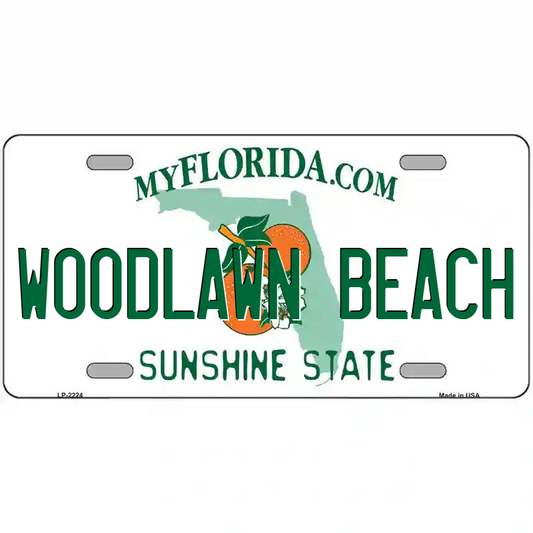 Woodlawn Beach Florida Metal Sign