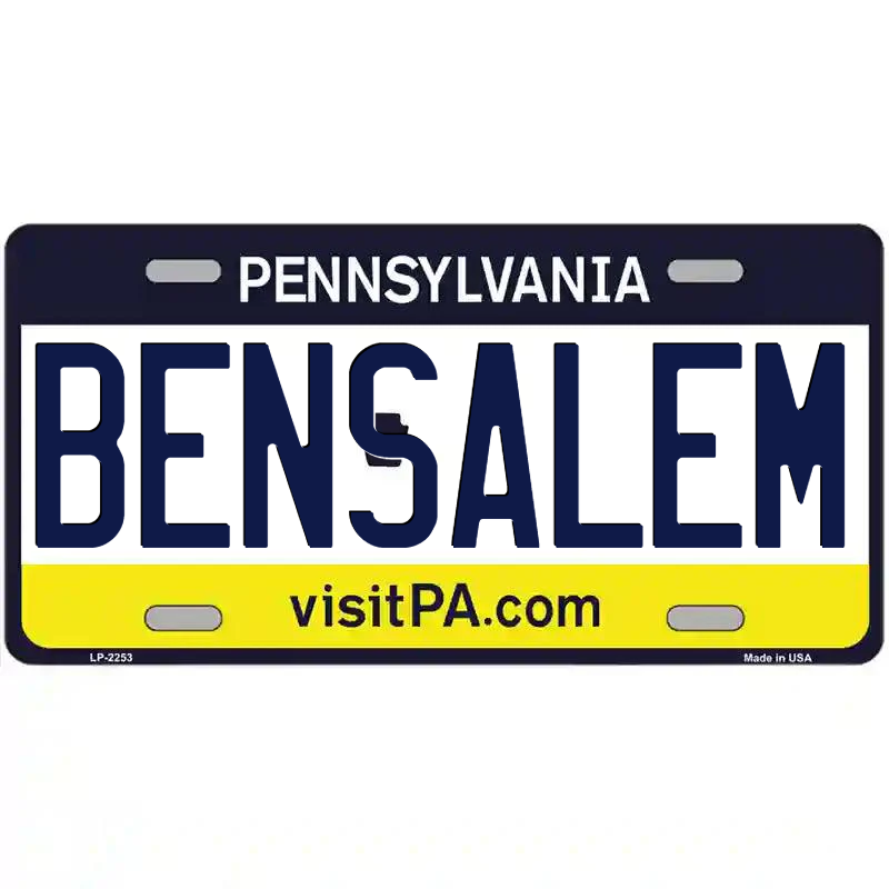 Bensalem Pennsylvania Metal Sign