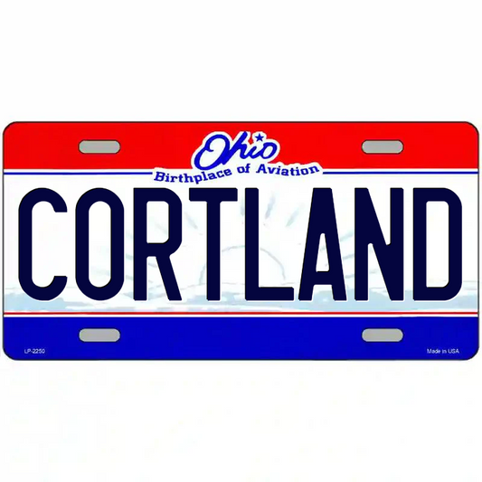 Cortland Ohio Metal Sign