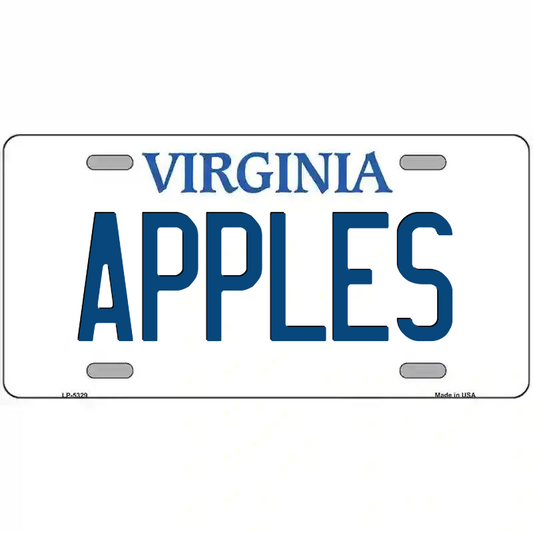 Apples Virginia Metal Sign