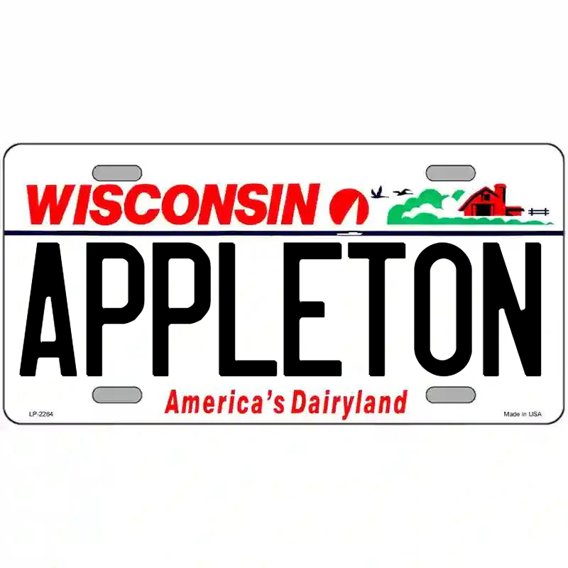 Appleton Wisconsin Metal Sign
